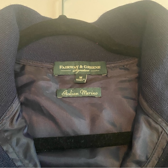 Fairway & Greene Merino Wool Golf Sweater Vest Men’s Sz M Preppy Academia - Picture 5 of 9